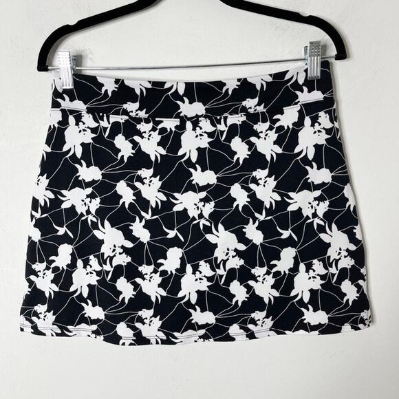 Tranquility by Colorado Women's Athletic Skort S Black & White Floral Print Mini - Picture 3 of 5